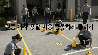 원룸 이사, 용달 비용 똑똑하게 줄이기!