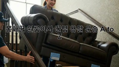 봉화군 원룸이사 꿀팁🍯 용달 운송 A to Z